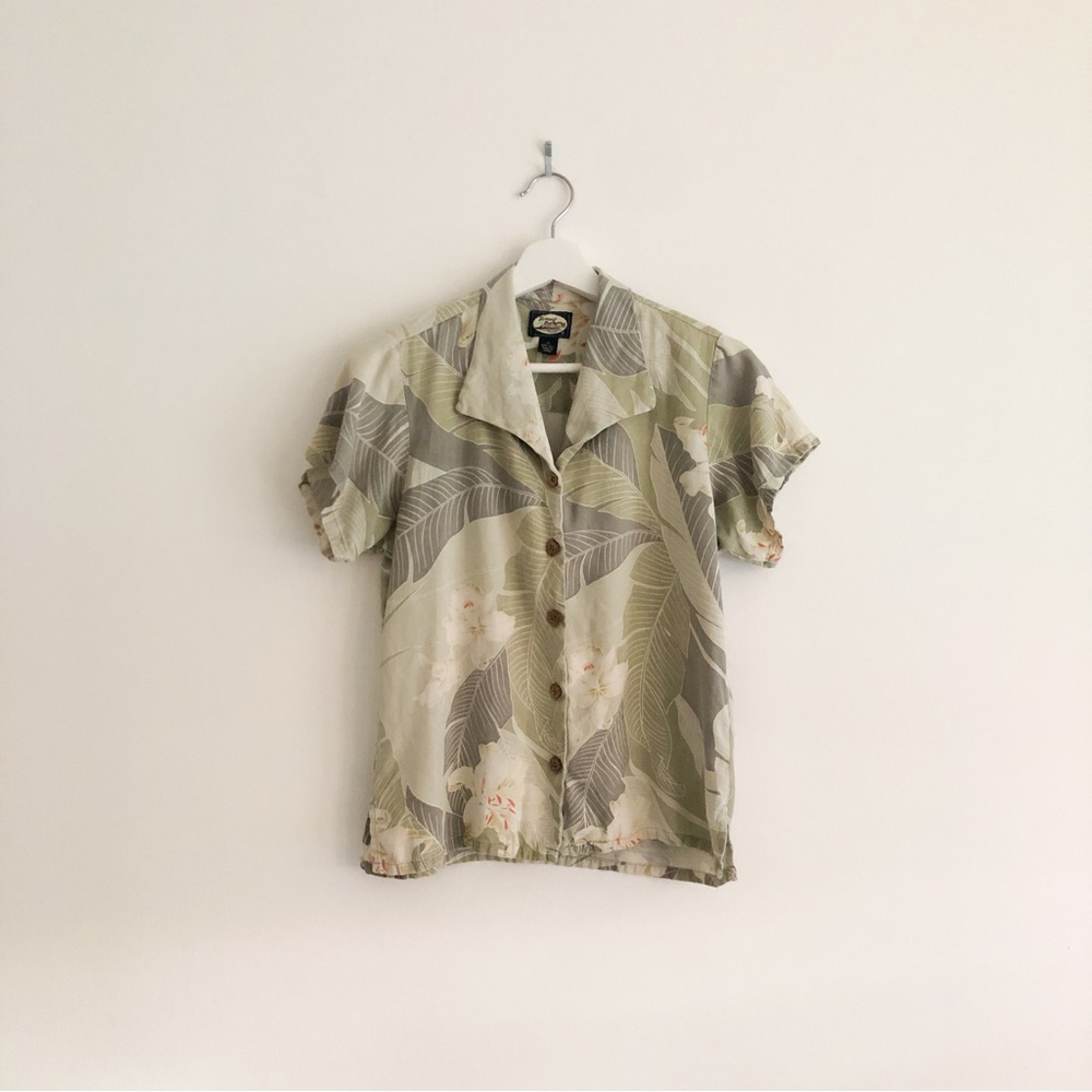 Tommy bahamas tropical print hawaiian shirt